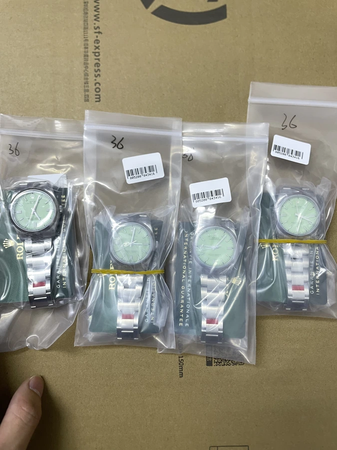 View green dial watch selection
